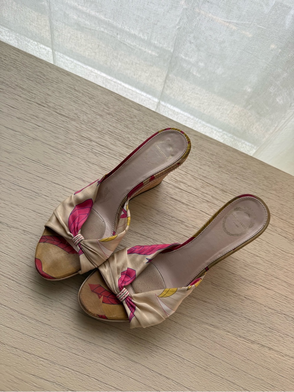 Emilio Pucci Court Wedge Sandals Size 8